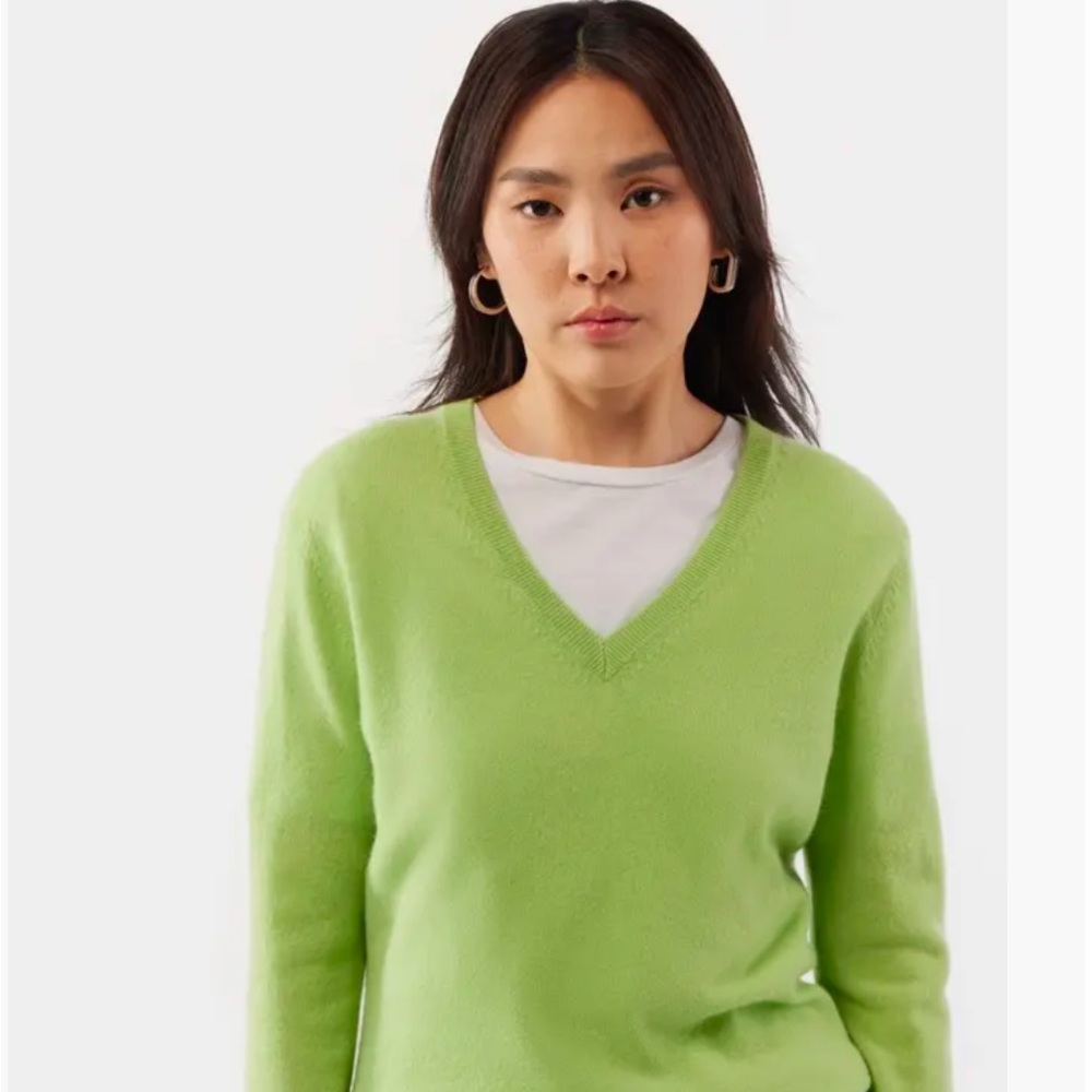 NWT GOBI Mongolian Cashmere V-Neck Sweater